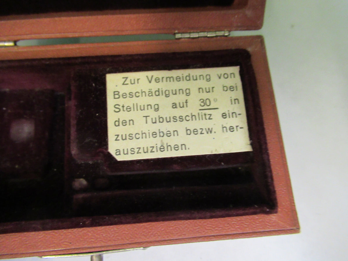 ERNST LEITZ GERMANY BEREK COMPENSATOR MICROSCOPE PART AS PICTURED B7-B-17