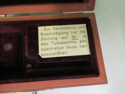 ERNST LEITZ GERMANY BEREK COMPENSATOR MICROSCOPE PART AS PICTURED B7-B-17