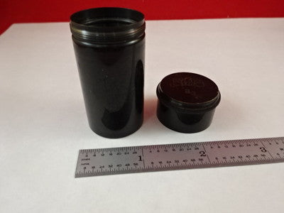 EMPTY ANTIQUE BRASS MICROSCOPE OBJECTIVE CONTAINER CARL ZEISS a3 AS IS N5-A-22