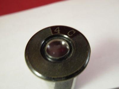 Antique Brass Lemaderley France Eyepiece 4C Microscope Part