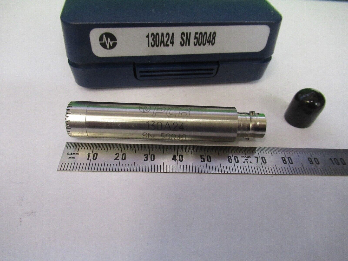 PCB PIEZOTRONICS 130A24 MICROPHONE LOW PRESSURE SENSOR AS PICTURED 8X-A-27