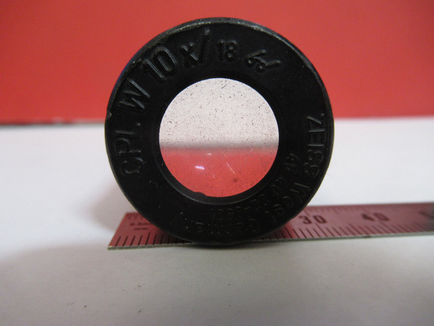 CARL ZEISS OCULAR CPL 10X OKULAROPTIK MIKROSKOPTEIL WIE ABGEBILDET &amp;S9-A-06 