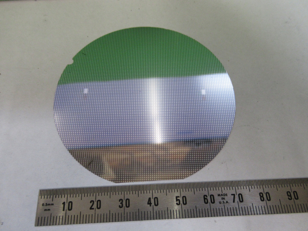 COLLECTABLE SILICON WAFER WITH COMPONENTS AS PICTURED &H3-B-58