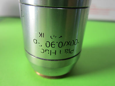 MICROSCOPE OBJECTIVE NOMARSKI 100X FLUOR INFINITY DIC IK EPI OPTICS BIN#A9-26