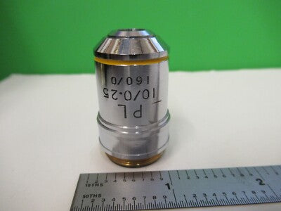 UNKNOWN MAKER OBJECTIVE 10X /160 OPTICS MICROSCOPE PART AS PICTURED &15-A-77