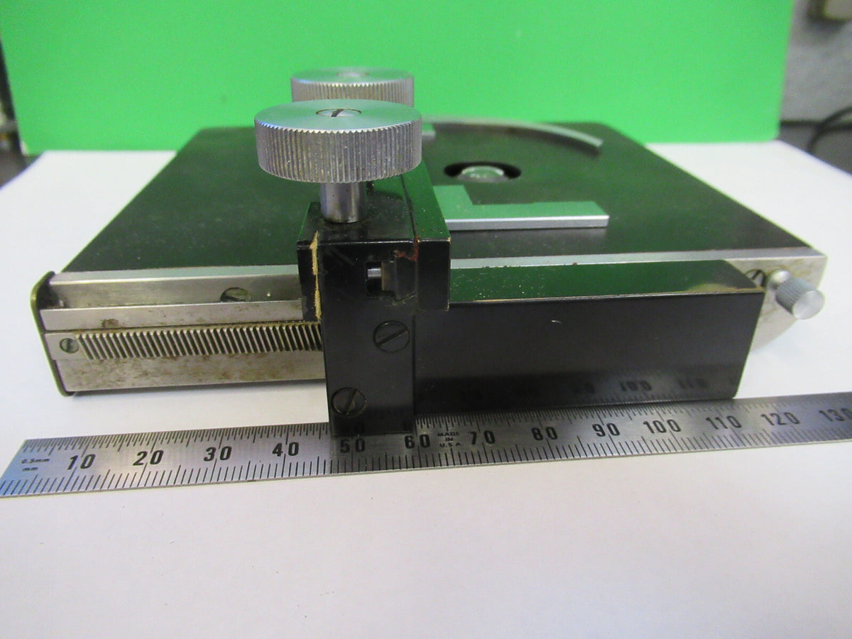 BAUSCH LOMB  STAGE TABLE XY MICROSCOPE PART OPTICS AS PICTURED &F3-B-57