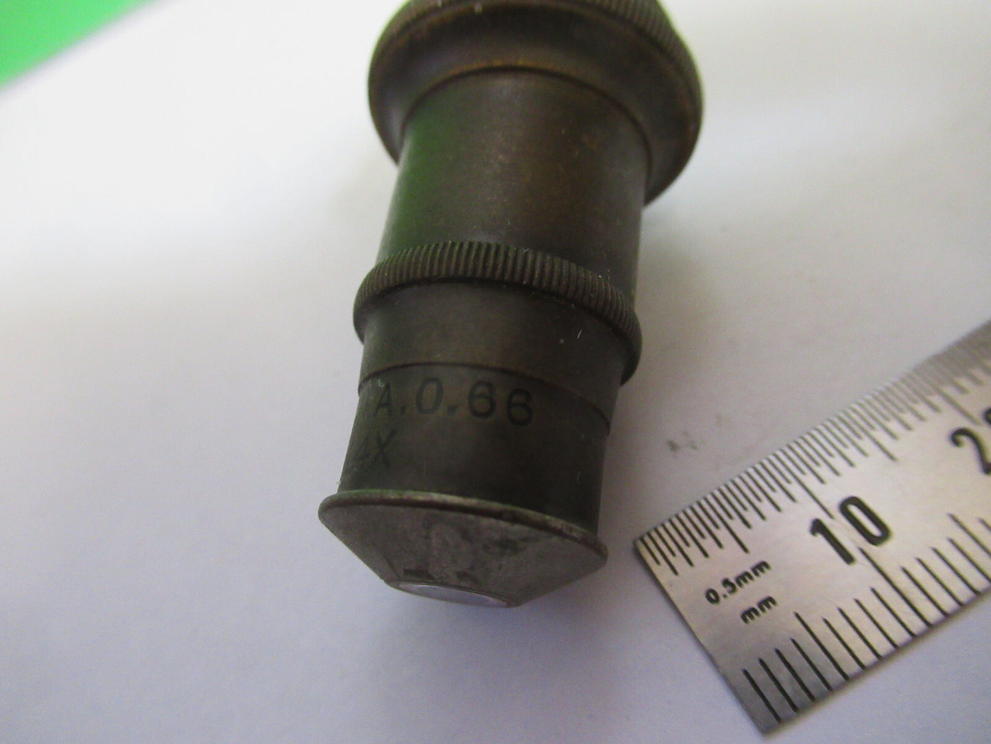 RUSTY ANTIQUE BRASS SPENCER OBJECTIVE MICROSCOPE PART AS PICTURED &H9-A-45