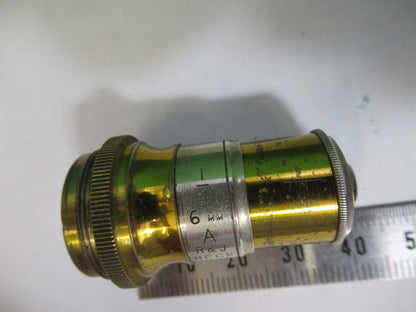 ANTIQUE BRASS BECK UK OBJECTIVE LENS MICROSCOPE PART AS PICTURED X3-B-18