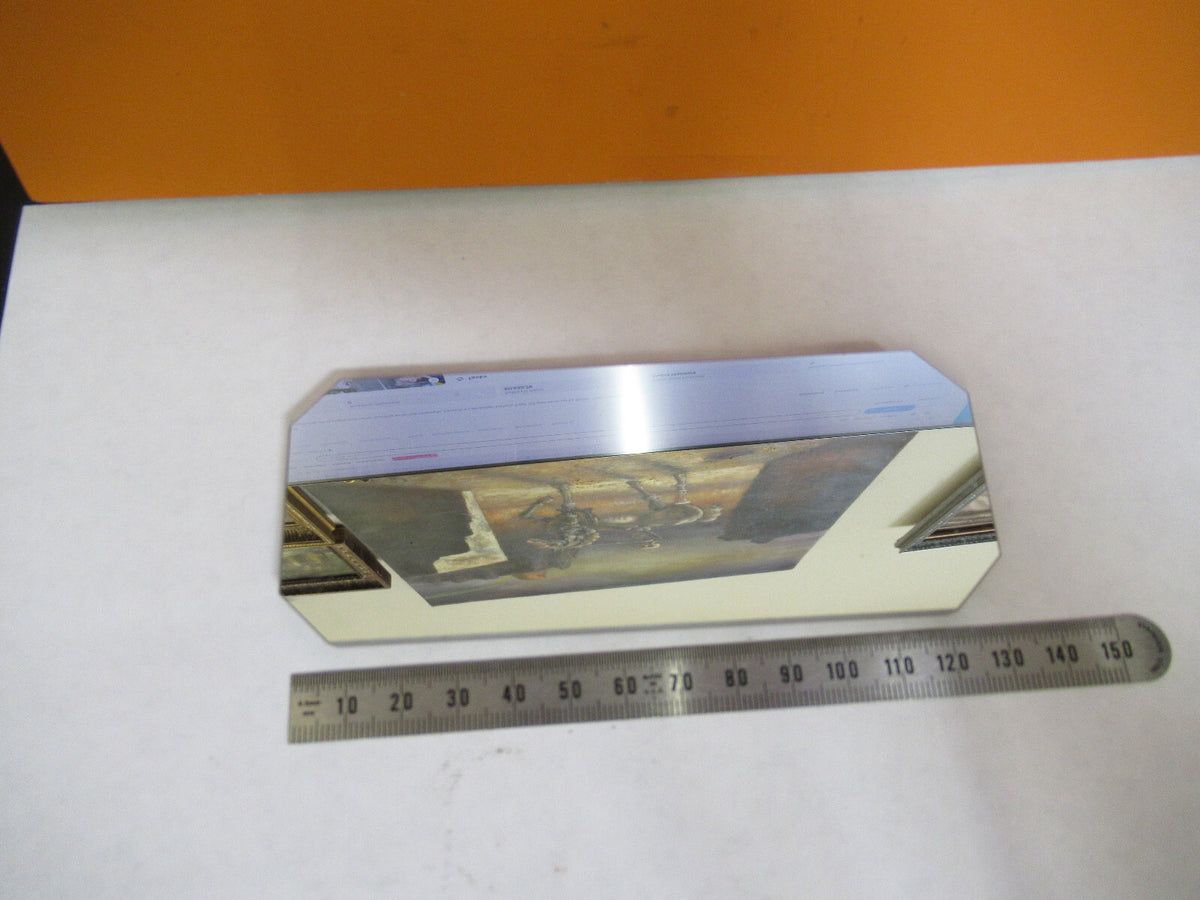optical large glass TRUNCATED MIRROR MIL SPEC  laser optics as pictured  y3-a-13