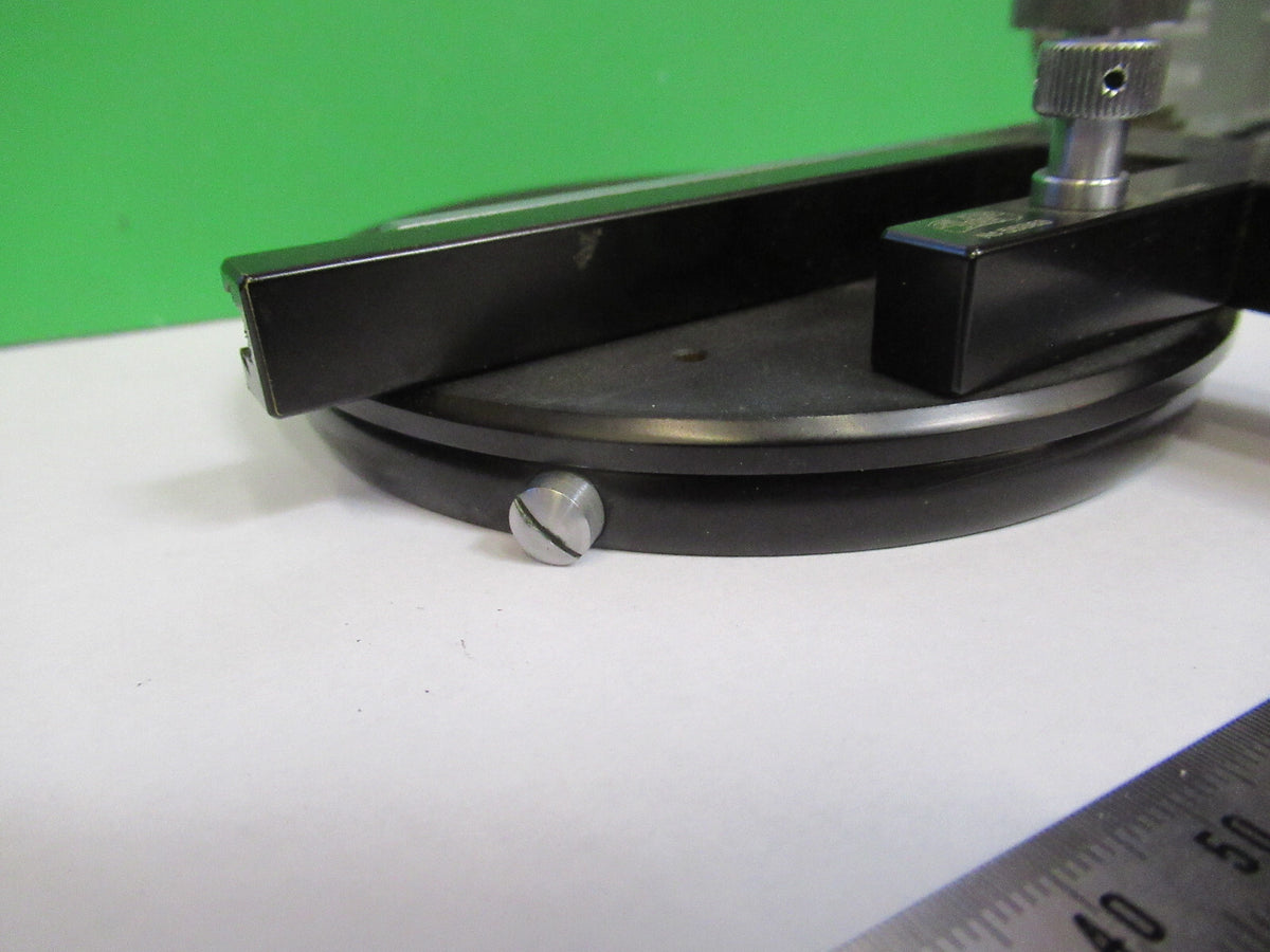 CARL ZEISS POL ROTABLE STAGE TABLE MICROSCOPE PART AS PICTURED F3-B-02