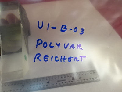 MICROSCOPE PART REICHERT LEICA POLYVAR HEAD PRISM OPTICS AS IS B#U1-B-03
