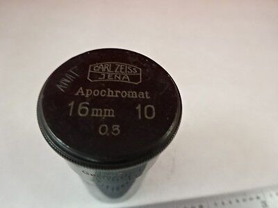 EMPTY ANTIQUE MICROSCOPE OBJECTIVE CONTAINER CARL ZEISS APOCHROMAT AS IS N5-A-28