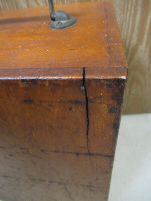 ANTIQUE EMPTY WOOD CASE WATSON UK RARE MICROSCOPE PART AS PICTURED &TB-5