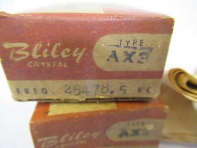 BLILEY ELECTRIC QUARTZ CRYSTAL LOT 2 EA FREQUENCY CONTROL AS PICTURED &W2-B-44