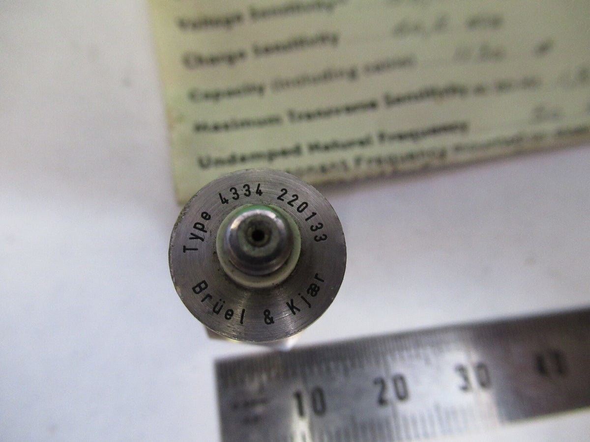 BRUEL KJAER 4334 MINIATURE ACCELEROMETER VIBRATION SENSOR AS PICTURED X2-A-62