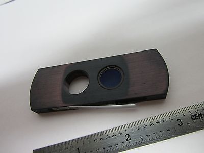 MICROSCOPE PART POLARIZER SLIDE ??  POL OPTICS BIN#B1-R-17