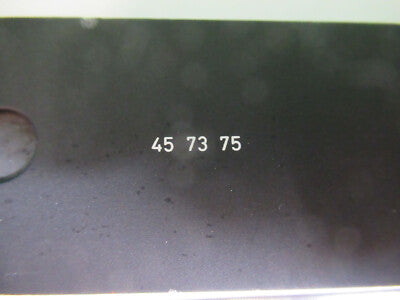 ZEISS SLIDE APERTURE 457375 GERMANY MICROSCOPE PART AS PICTURED &Q9-A-143