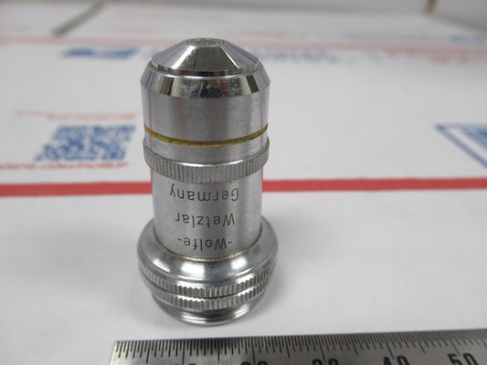 Microscope Part Objective Wolfe Wetzlar Germany 45X Optics