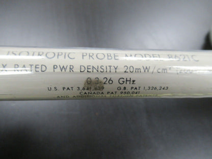 NARDA ISOTROPIC PROBE ANTENNA 0.3-26 GHz 8621C EMI TEST AS PICTURED #B3-B-53