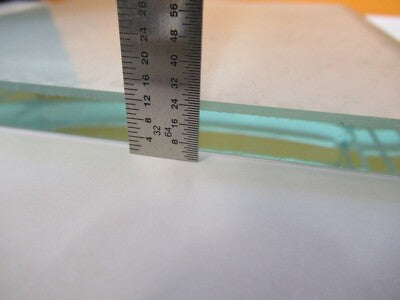 GLASS STAGE [dirty] PLATE SPECIMEN MICROSCOPE PART AS PICTURED &A3-B-10