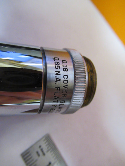 MICROSCOPE INDUSTRIAL OBJECTIVE BAUSCH LOMB FLAT FIELD 40X OPTICS AS IS Y3-A-91