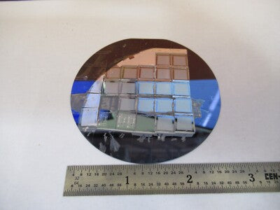 HUGHES AIRCRAFT COMPONENTS MOUNTED ON SILICON WAFER AS PICTURED &15-FT-X43