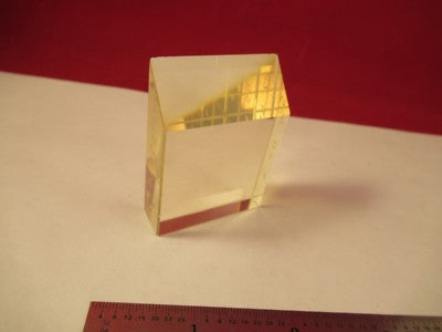 OPTICAL ZERODUR GLASS BLOCK POLISHED SURFACES OPTICS AS PICTURED #FT-1-5