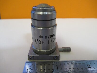 REICHERT AUSTRIA OBJECTIVE 90X /190 FLUOR MICROSCOPE PART AS PICTURED &W2-B-50