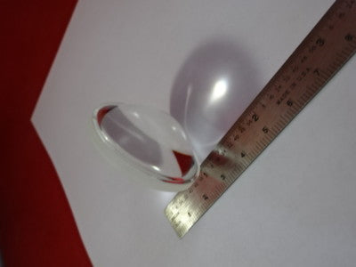 OPTICAL ILLUMINATOR LENS BI CONVEX LAMP MICROSCOPE OPTICS AS PICTURED &92-85