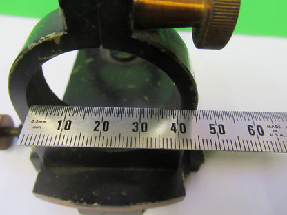Antique Brass Stage Holder Unknown Rare Collimator Part