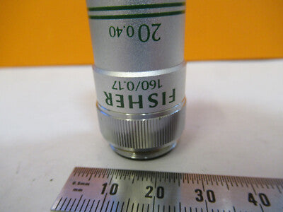 Fisher 20X /160 Objective Lens Optics Microscope Part
