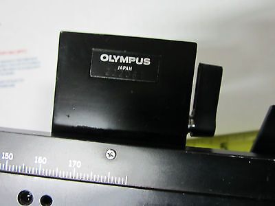 MICROSCOPE PART OLYMPUS JAPAN STAGE MICROMETER AS IS BIN#33