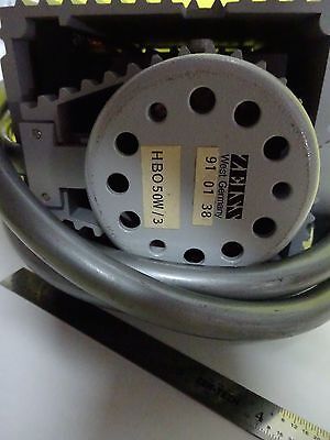 MIKROSKOPTEIL ZEISS LAMP ILLUMINATOR HBO 50W UNTESTED OPTICS AS IS BIN#X1-37