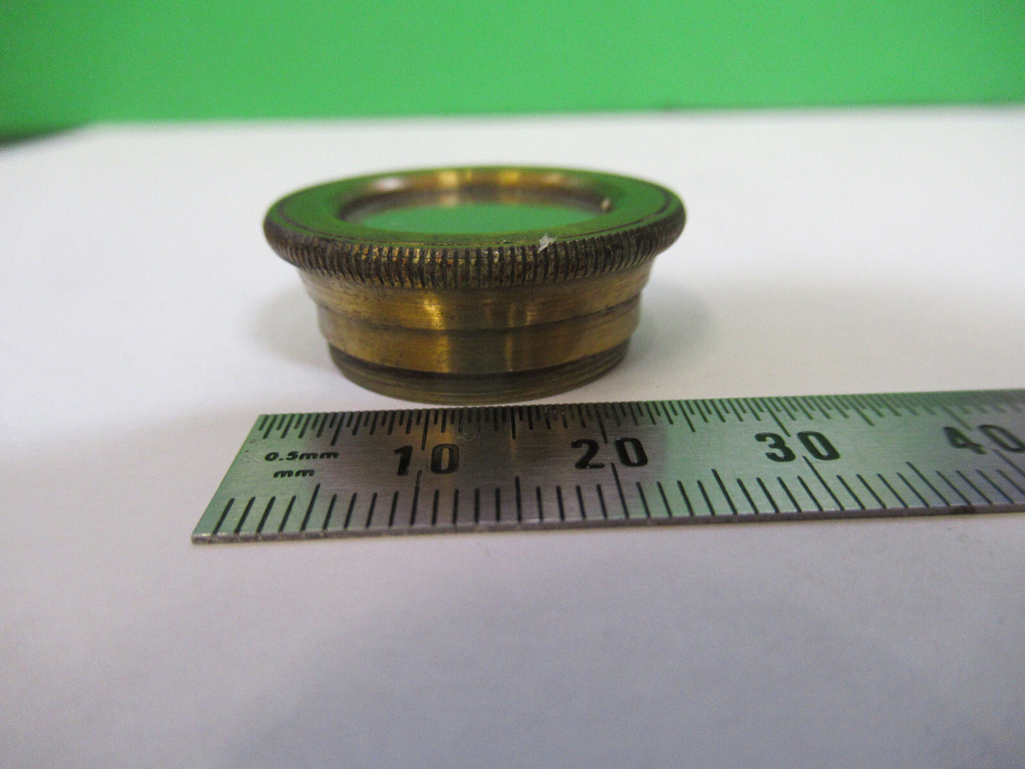 Rare Antique Brass Mounted Glass Beck UK Microscope Part