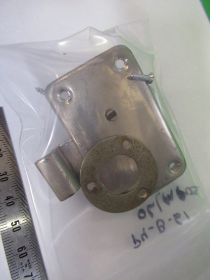 LOCK WITHOUT KEY OLYMPUS JAPAN CABINET MICROSCOPE PART AS PICTURED P4-B-61