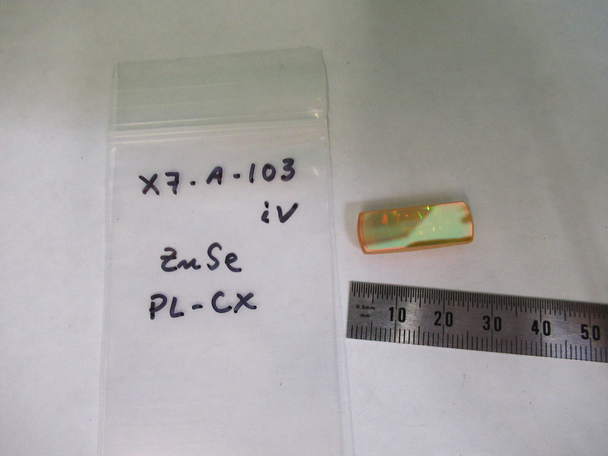 RECTANGULAR OPTICAL INFRARED ZnSe  PL-CX LENS LASER OPTICS AS PICTURED X7-A-103