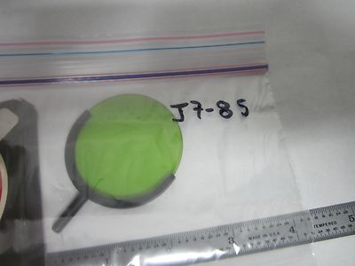 MICROSCOPE PART FILTER LEITZ LEICA GERMANY GREEN PANCHROM OPTICS AS IS BIN#J7-85