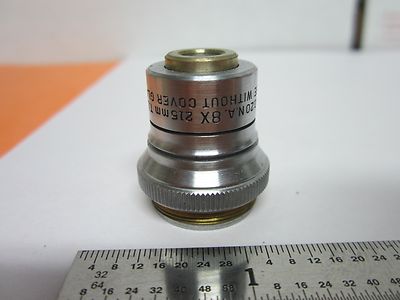 Optical Microscope Part Objective Bausch & Lomb 8X Optics