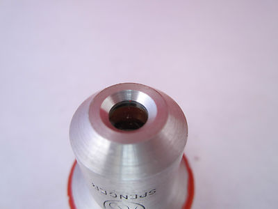 OPTICAL MICROSCOPE PART SPENCER OBJECTIVE 3.5X OPTICSS  BIN#7C
