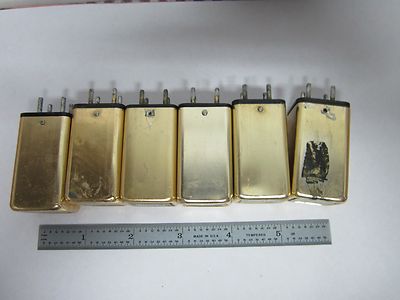 LOT 6 EA MOTOROLA QUARTZ CRYSTAL FREQUENCY CONTROL RADIO AS IS BIN#K6-06