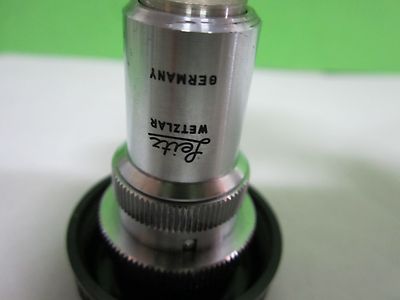 MICROSCOPE PART OBJECTIVE LEITZ GERMANY POL + IRIS UTK 32X AS IS OPTICS BN#S9-14
