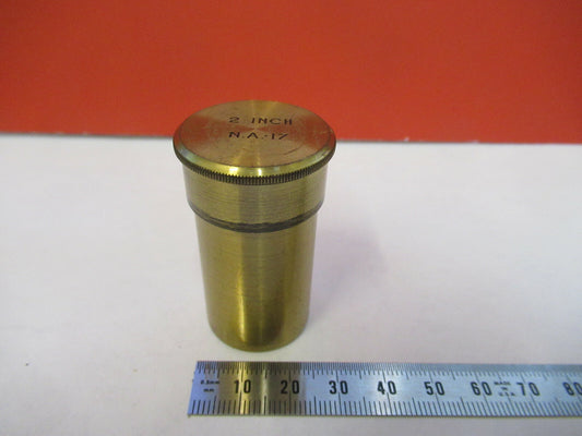 London Empty Canister Antique Brass Objective Microscope