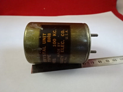 Bliley Electric Co. BH8 Antique Quartz Resonator 100kHz Ham Radio Frequency