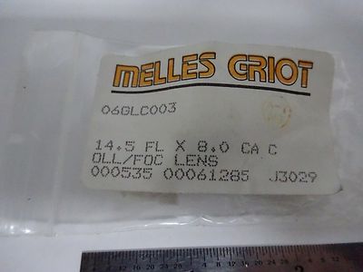 Optical Melles Griot 14.5 Fl 8.0 Ca Optics