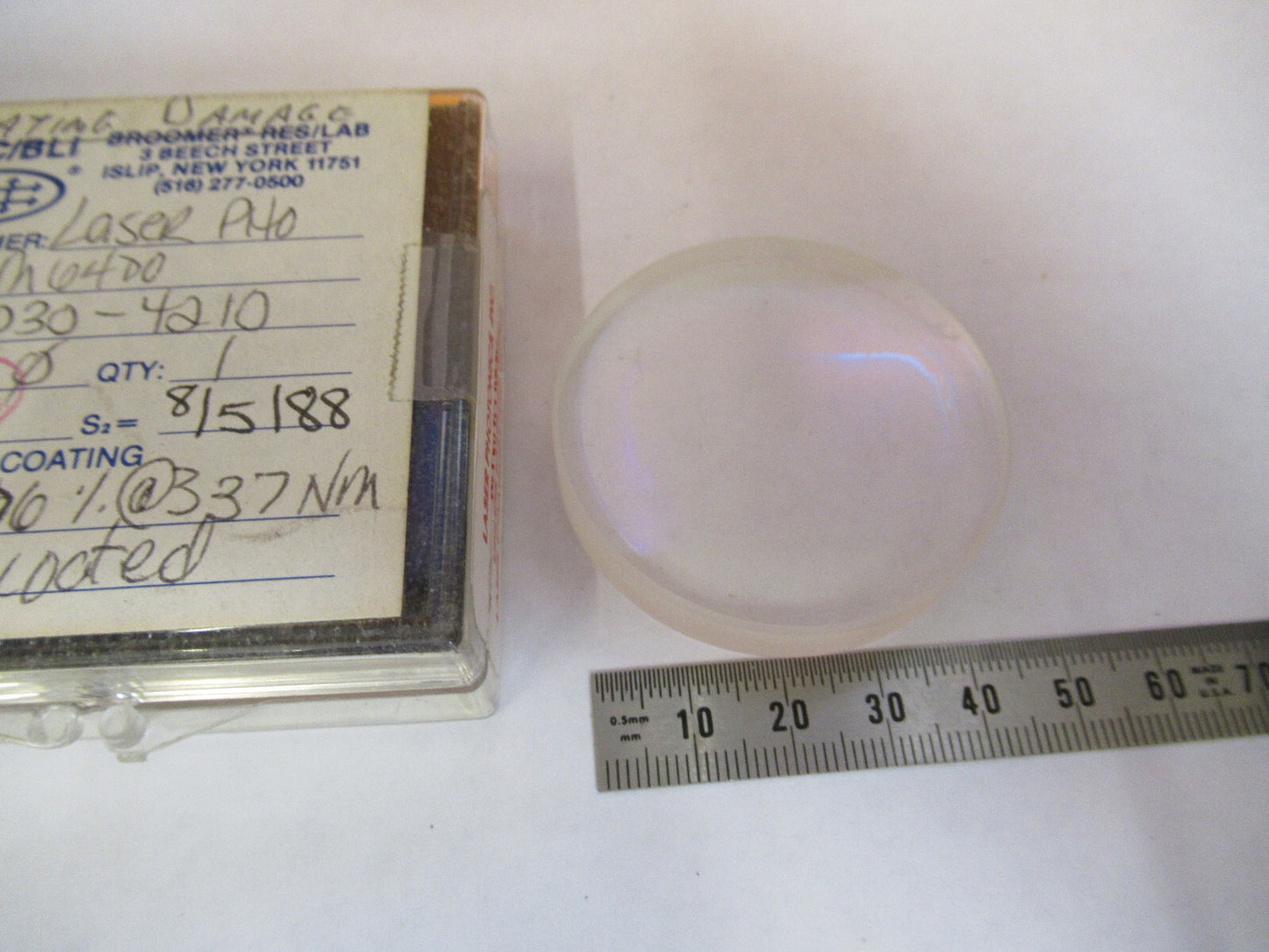 Optical ex-NASA Coated Lens Pro Laser Optics