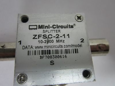 MINI CIRCUITS ZFSC-2-11 POWER SPLITTER GHz RF MICROWAVE FREQUENCY BIN#J6-24