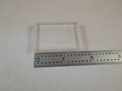 OPTICAL FUSED SILICA GLASS SLAB OPTICS AS IS #M2-B-17