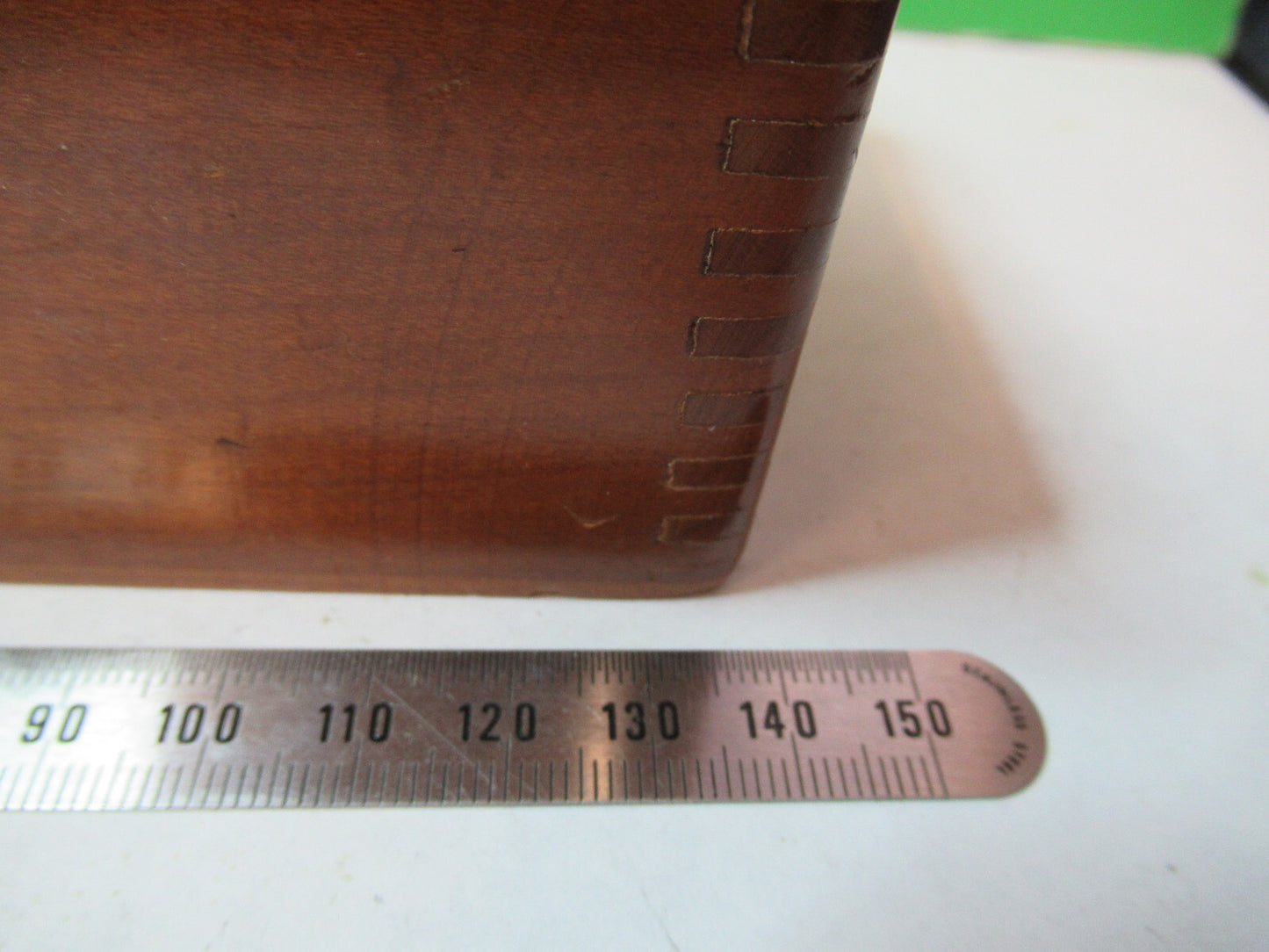 ANTIQUE BAUSCH LOMB MINI WOOD BOX DRAWER MICROSCOPE PART AS PICTURED  X2-A-86