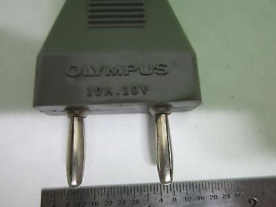 MIKROSKOPTEIL OLYMPUS JAPAN STECKVERBINDER ADAPTER LAMPENBELEUCHTUNG WIE BESEHEN BIN#V2-15