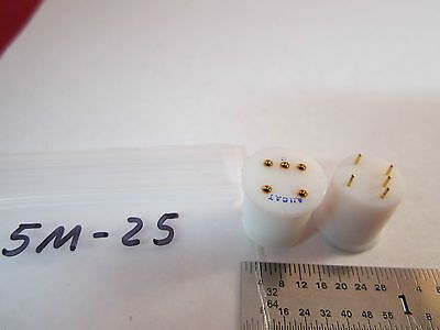 LOT 2 EA TEFLON AUGAT SOCKET FOR T0-8 COMPONENTS BIN#5M-25